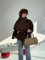 کت فوتر پشمی کمربنددار کد 120405 - Image 16