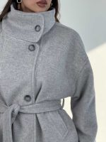 کت فوتر پشمی کمربنددار کد 120405 - Image 27