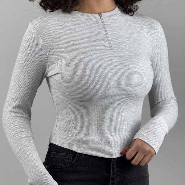 بلوز نیم زیپ کد 180548