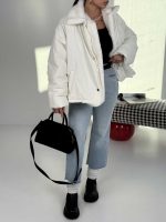 کاپشن یقه خزدار کد 201035 - Image 3