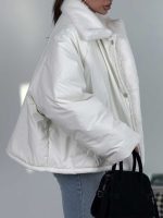 کاپشن یقه خزدار کد 201035 - Image 4