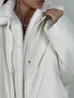 کاپشن یقه خزدار کد 201035 - Image 2