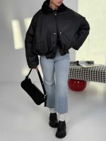 کاپشن یقه خزدار کد 201035 - Image 6