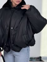 کاپشن یقه خزدار کد 201035 - Image 8