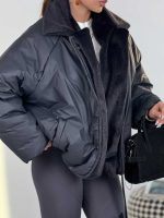 کاپشن یقه خزدار کد 201035 - Image 13