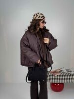 کاپشن یقه خزدار کد 201035 - Image 17