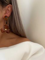 گوشواره گل آبرنگی کد 310716