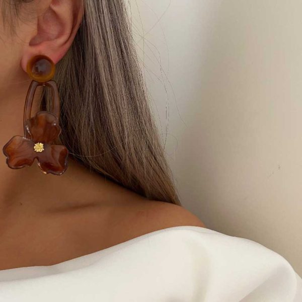 گوشواره گل آبرنگی کد 310716