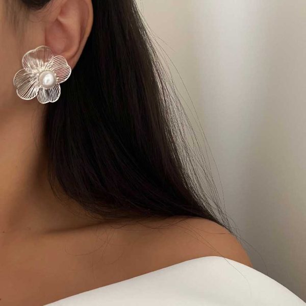 گوشواره گل دار کد 310726