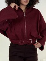 کت فوتر آستین زیپ کد 201037