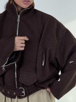 کت فوتر آستین زیپ کد 201037 - Image 7