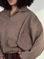 کت فوتر آستین زیپ کد 201037 - Image 12