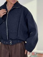 کت فوتر آستین زیپ کد 201037 - Image 16