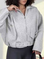 کت فوتر آستین زیپ کد 201037 - Image 25