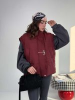 کاپشن پافرشو پانچی کد 201040 - Image 9