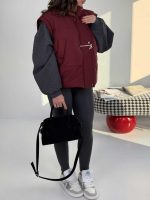 کاپشن پافرشو پانچی کد 201040 - Image 10