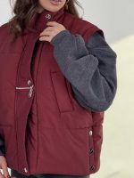 کاپشن پافرشو پانچی کد 201040 - Image 12