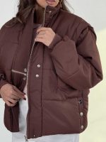 کاپشن پافرشو پانچی کد 201040 - Image 2