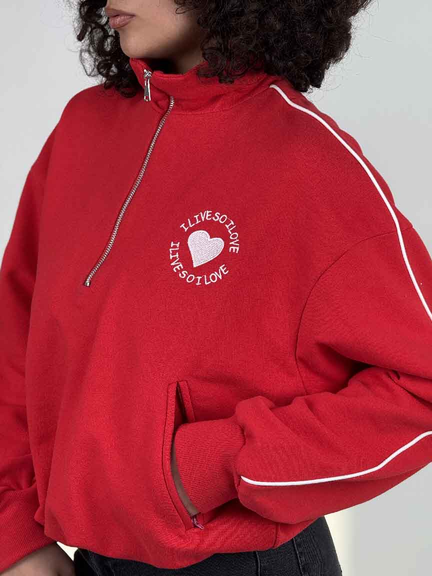 IMG_9686 سوییشرت LOVE کد 201042 - Image 1