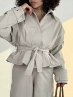 ست کت و اورال بنددار کد 160879 - Image 19