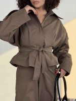 ست کت و اورال بنددار کد 160879 - Image 4