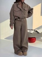 ست کت و شلوار فوتر سگک دار کد 160878 - Image 5