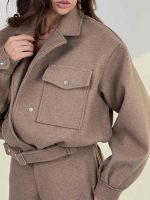 ست کت و شلوار فوتر سگک دار کد 160878 - Image 7