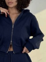 ست سوییشرت و شلوار برش دار کد 160876 - Image 24