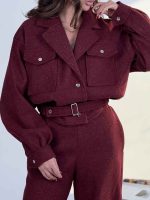 ست کت و شلوار فوتر سگک دار کد 160878 - Image 18