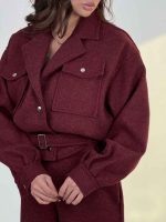 ست کت و شلوار فوتر سگک دار کد 160878 - Image 19