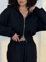 ست سوییشرت و شلوار برش دار کد 160876 - Image 9