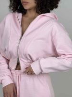 ست سوییشرت و شلوار برش دار کد 160876 - Image 4