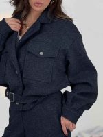 ست کت و شلوار فوتر سگک دار کد 160878 - Image 22