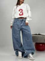 شلوار جین بگ FONT کد 102156