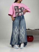 شلوار جین واید لگ FLAME کد 102154 - Image 3