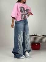 شلوار جین واید لگ FLAME کد 102154 - Image 4