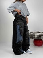 شلوار جین فول بگ رودوخت کد 102152 - Image 2