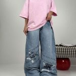 شلوار جین فول بگ KARL KANI کد 102155