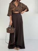 شلوار پارچه ای بگ کد 102203 - Image 13