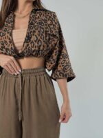 شلوار کمرکش سیلک کد 102193 - Image 6