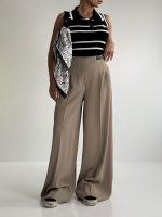 شلوار کرپ کمربندی کد 102159 - Image 6