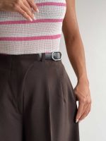 شلوار کرپ کمربندی کد 102159 - Image 2