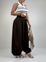 شلوار بالنی کمر پیله کد 102158 - Image 18