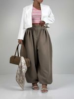 شلوار بالنی کمر پیله کد 102158 - Image 9