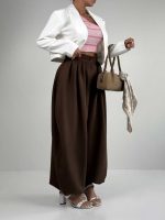 شلوار بالنی کمر پیله کد 102158 - Image 5