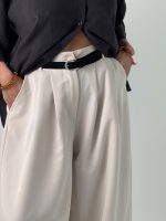 شلوار پارچه ای کمربنددار کد 102175 - Image 2