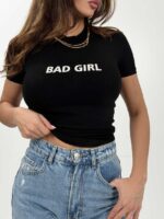 تیشرت کراپ BAD GIRL کد 180593 - Image 5