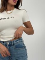 تیشرت کراپ BAD GIRL کد 180593 - Image 7