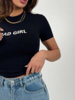 تیشرت کراپ BAD GIRL کد 180593 - Image 8
