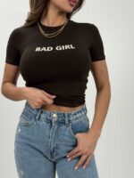 تیشرت کراپ BAD GIRL کد 180593 - Image 9